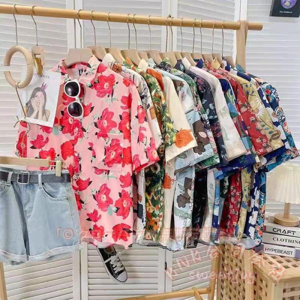 アロハシャツ 20色 男女兼用 ペア お揃い 夏物 KNK（株） メンズ レディース アロハ柄 リゾ...