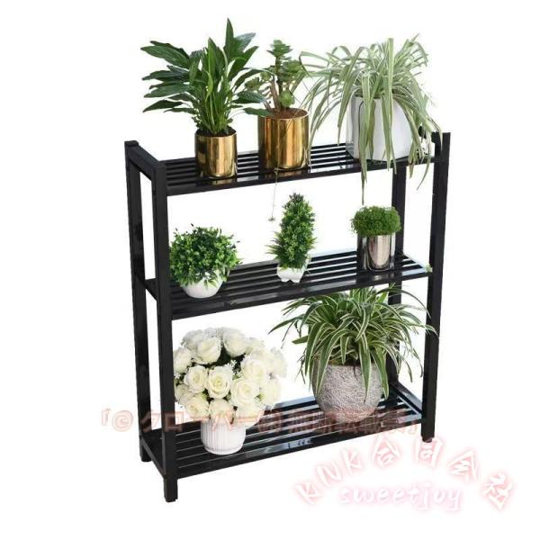 ガーデンラック 2段/3段 スチール アイアン フラワースタンド プランターラック 鉢植えラック 幅...
