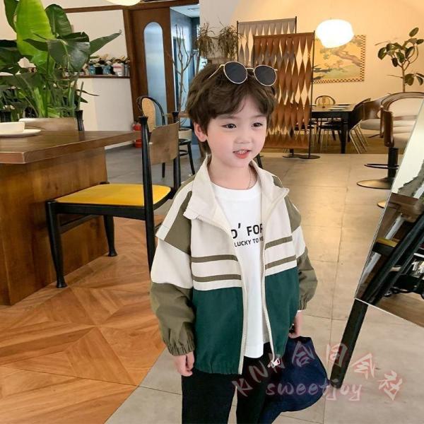 キッズウインドブレーカー 男の子 春服 スタンドカラー 薄手 KNK(株) 子供コート アウター 長...