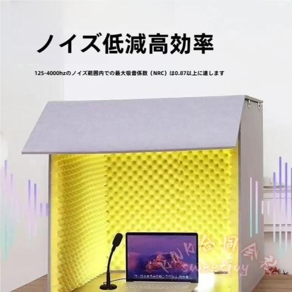 簡易防音室 防音ブース1人用 折りたたみ防音ボックス KNK(株） 吸音パネル 遮音材 防音材 DI...