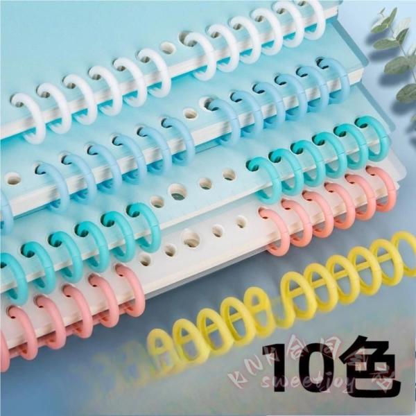 ルーズリーフリング バインダーリング 10個セット 6穴 80枚対応 KNK(株） DIY 製本 留...