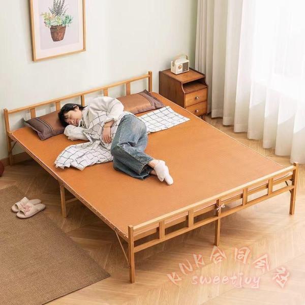 天然竹すのこベッド 折りたたみベッド KNK(株） 幅80/100/120/150cm 組立不要 耐...