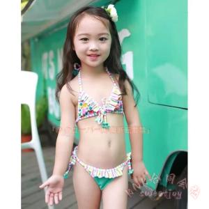 子供水着セパレート上下セットホルターネックKNK...の商品画像