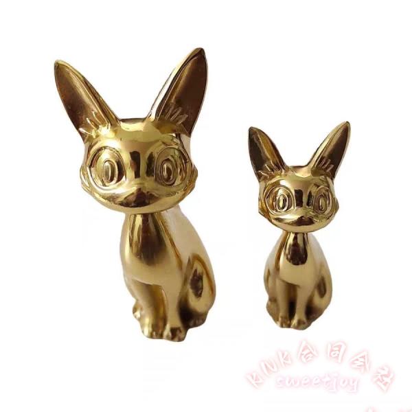 真鍮 子猫モチーフ 取っ手 キャビネット/引き出しハンドル KNK(株） ワードローブ/靴箱/宝石箱...