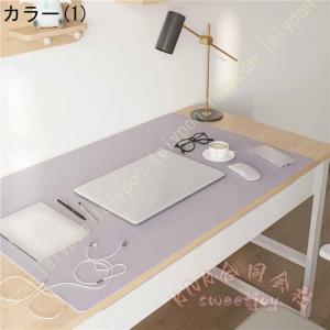 柔らかいデスクマット無地シンプル学習机テーブル...の詳細画像2