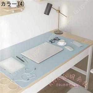柔らかいデスクマット無地シンプル学習机テーブル...の詳細画像5
