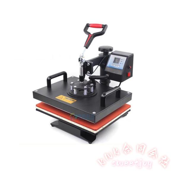 ヒートプレス機Tシャツ熱転写多機能昇華デジタルプレス衣類ロゴ360°回転可能 KNK(株） おしゃれ...