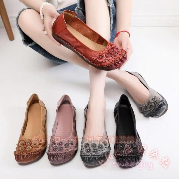 パンプス レディース コンフォート ローヒール 柔らかい革靴 KNK(株) 牛革 履きやすい 痛くな...