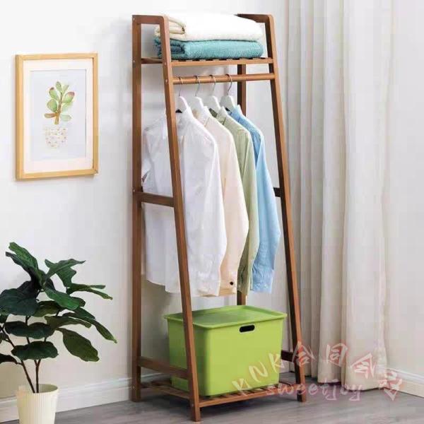 ハンガーラック 木製パイプ コートラック KNK(株) ワードローブ クローゼット 頑丈 幅50/8...