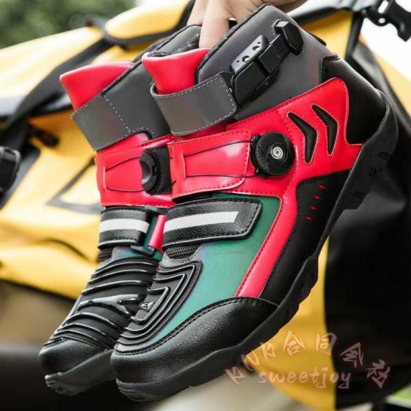 バイクシューズ メンズ ダイヤル式 バイクブーツ KNK(株) 夏 秋 オールシーズン ツーリング ...