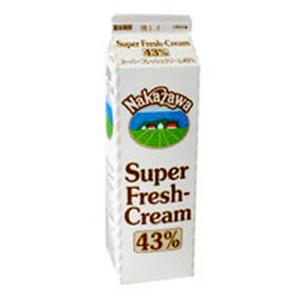 予約商品 中沢乳業 生クリーム スーパーフレッシュクリーム 冷蔵 1000ml 43 保障 1l