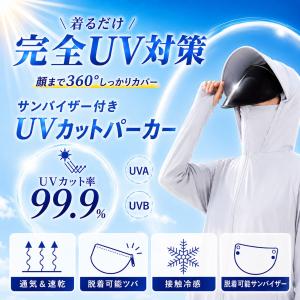 UVカット パーカー カット率99.9% 日本...の詳細画像5