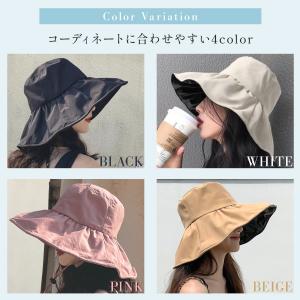 帽子 UVカット バケットハット 遮光 大きい...の詳細画像4