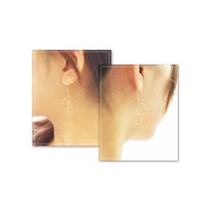 ピアス ワイヤーピアス ト音記号 地金 音符 ...の詳細画像4