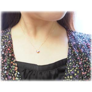 ネックレス アミュレット ハート 花 ペンダン...の詳細画像3