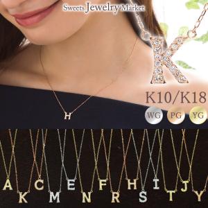 MIKIMOTO（ミキモト） イニシャル M 1P ダイヤモンド ネックレス K18