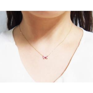 ネックレス ダイヤモンド りぼん ルビー ペン...の詳細画像4