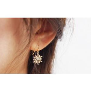 ピアス ダイヤモンド 雪の結晶 雪 結晶 レデ...の詳細画像4