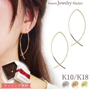 ピアス フープ 地金 フープピアス メタル レディース 女性 彼女 誕生石 誕生日 記念日 プレゼント ギフト 18金 10金 金属アレルギー 対応 安心 金アレ