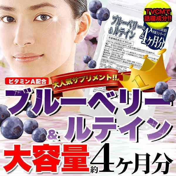 サプリメント ブルーベリー＆ルテインサプリ 約4ヵ月分 120粒 業務用 ビタミンＡ 健康食品 眼 ...