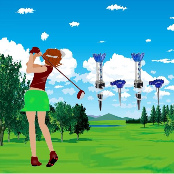 イチオシ  マグネット ティー70mm 2個セット 光るゴルフボール のお供に コンペ景品 プレゼン...