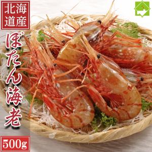 北海道産 ボタンエビ (生冷凍)  500g お刺身用 ギフト ボタンエビ 特大 2L 送料無料  ...