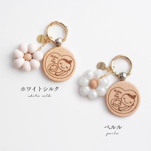 マタニティマーク 木製 Fleurライン ウッ...の詳細画像2