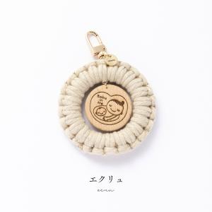 マタニティマーク 木製 マクラメ リング ウッ...の詳細画像2