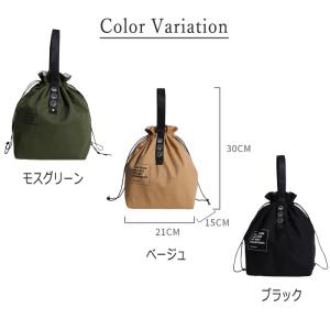 ランチバッグ お弁当袋 巾着 保冷 保温 バッ...の詳細画像1