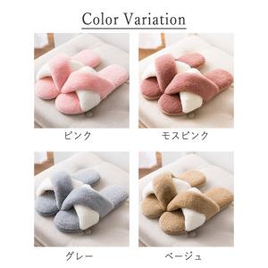 ルームシューズ レディース スリッパ あったか...の詳細画像1