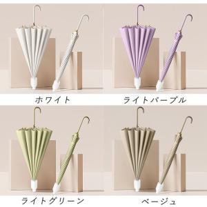傘 カバー付き スライド カバー 長傘 伸縮 ...の詳細画像2