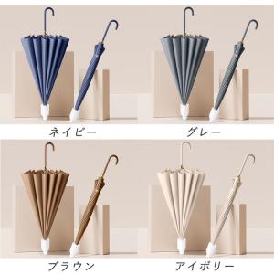 傘 カバー付き スライド カバー 長傘 伸縮 ...の詳細画像3