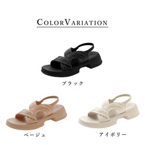 サンダル ベルトサンダル レディース コンフォ...の詳細画像1