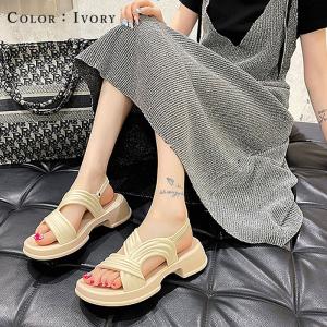 サンダル ベルトサンダル レディース コンフォ...の詳細画像5