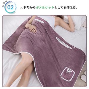 ラップタオル 着る タオル 吸水速乾 プールタ...の詳細画像3