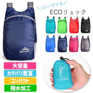 [2点購入で1点790円+クーポン利用で！]エコバッグ リュック リュックサック 大容量 撥水加工 バッグ かばん 鞄 レディース[郵1]^ka-161^【990】