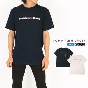 Tシャツ トミージーンズ TOMMY JEANS メンズ 78J7206 LOGO T-SHIRT 半袖 クルーネック ネコポス対応｜swimclub-grasshopper