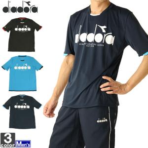 テニスウェア ディアドラ Diadora メンズ Dtp95 ロゴトップ 12 ロゴｔ ネコポス対応 Dtp95 ランニングクラブ グラスホッパー 通販 Yahoo ショッピング