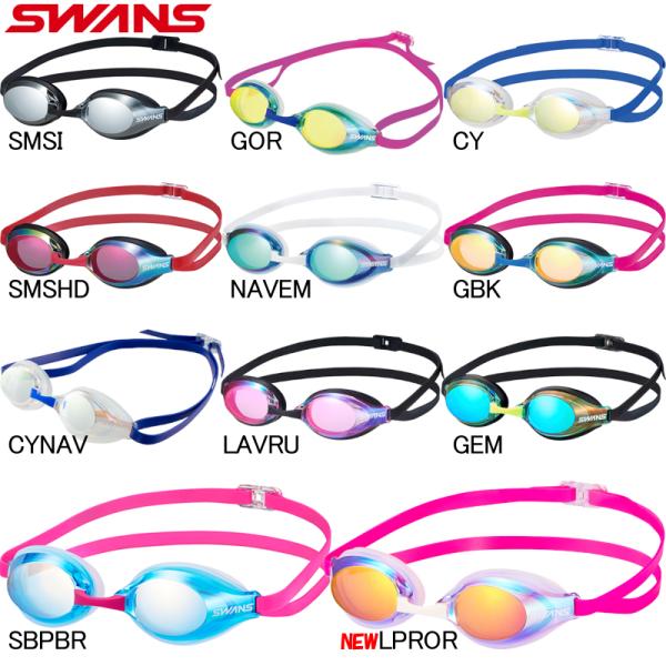 スワンズ(SWANS) クッションミラーレーシングモデル ゴーグル AQUALIGHTNING SR...