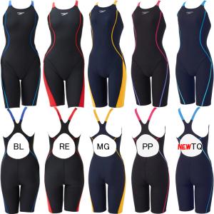 (ネコポス可)スピード(SPEEDO) 女性用 練習用水着 ウイメンズターンズニースキン STW12301｜swimshop-jone