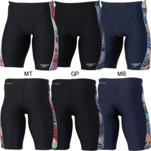 ASICS メンズ 競泳水着 アシックス ブラック（ラインカラー：イエロー