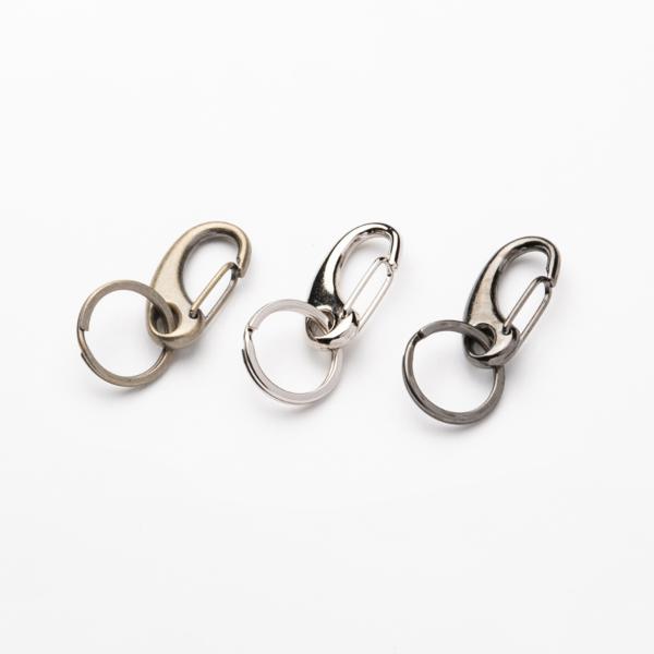 単色４個セット　ピアスアンティークカラビナキーホルダーＳ　プチギフト　店舗用品　事務用品　防犯用品　...