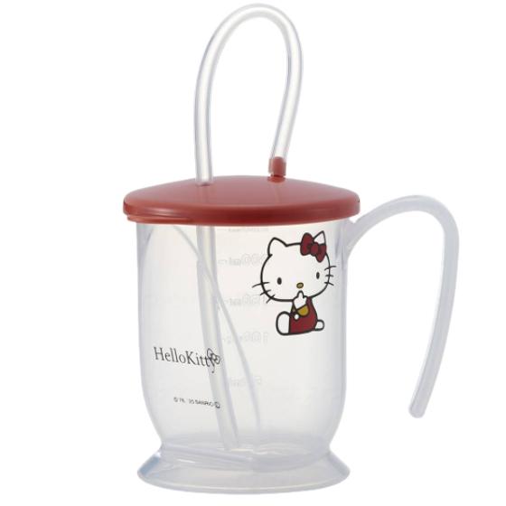 介護食器 ハローキティ ストロー付きコップ 大人用 食事介助 高齢者 嚥下 敬老の日 プレゼント