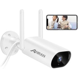 防犯カメラ 監視カメラ 屋外 家庭用 ワイヤレス wifi 工事不要 200万画素 双方向通話 無線 室内 遠隔操作 暗視 動体検知 ANRAN ネットワークカメラ kan004-ss