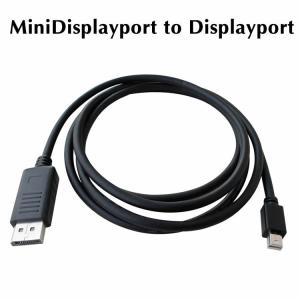 mini DisPlayPortケーブル Mini Displayport/ Thunderbolt ミニDP to Displayport変換ケーブル 1.8M miniDP to DP Displayport変換ケーブル