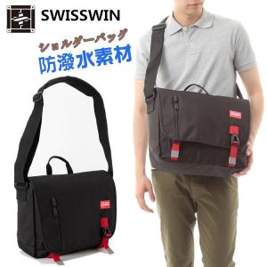 ショルダーバッグ SWISSWIN SWE3011 ボディバッグ メンズ 斜めがけ 軽い ビジネスバッグ 出張 メンズバッグ レディース 斜めがけバッグ 通勤 鞄 防水