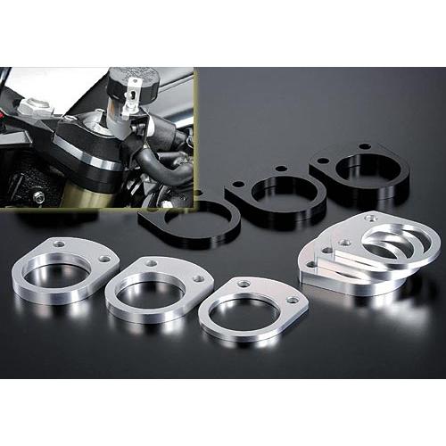 ZX-14R（ZX14R）ハンドルアップスペーサーセット　 ブラック　AGRAS（アグラス）