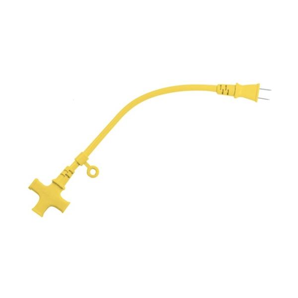 フジマック FMC 十字タップ CEコード 30cm  CE-1503-Y　イエロー