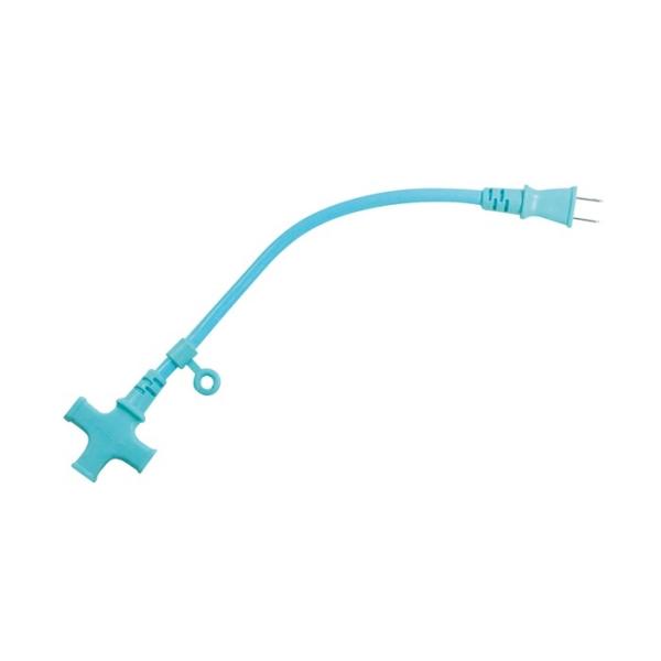 フジマック FMC 十字タップ CEコード 30cm  CE-1503-B　ブルー