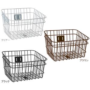 自転車 バスケット　PALMY パルミー DT-7 角型ワイヤーバスケット